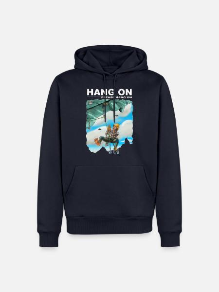 Hängen Sie ein bitte hängen - Männer Premium Bio Hoodie - Navy