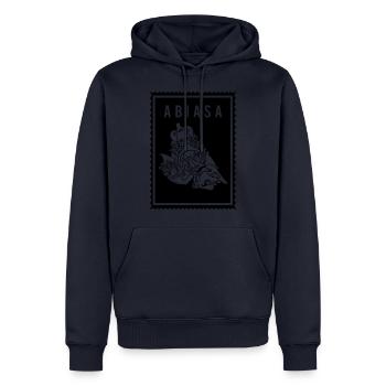 Abiasa -Wayang - Männer Premium Bio Hoodie - Navy - Vorne - Nico (187cm)