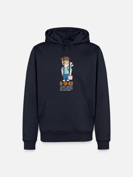Anime Otaku Boy - Männer Premium Bio Hoodie - Navy