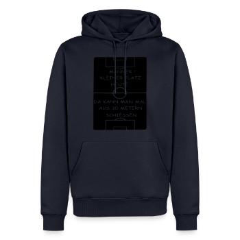 Fußball Trainer Spruch Lustig Geschenk Mannschaft - Männer Premium Bio Hoodie - Navy - Vorne - Nico (187cm)