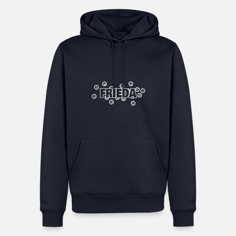 bubbles Frieda - Männer Premium Bio Hoodie - Navy