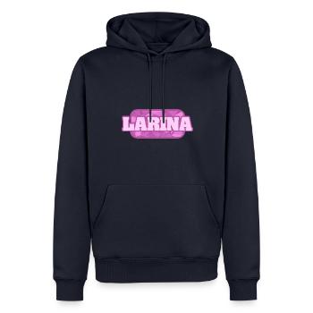 Larina als Gesundheit - Männer Premium Bio Hoodie - Navy - Vorne - Nico (187cm)