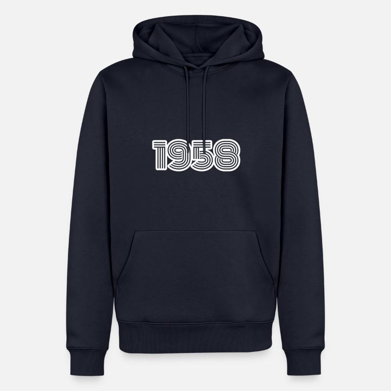 1958 - Männer Premium Bio Hoodie - Navy