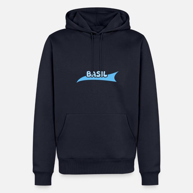Cadeau pour le basilic - Sweat à capuche Premium bio Homme - bleu marine