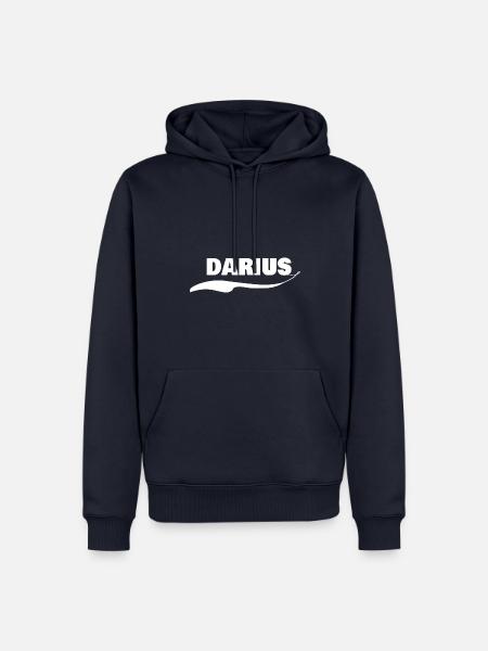 First name Darius - Men’s Premium Organic Hoodie - navy