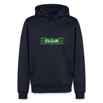 Gift for Elijah - Men’s Premium Organic Hoodie - navy - Front - Nico (187cm)