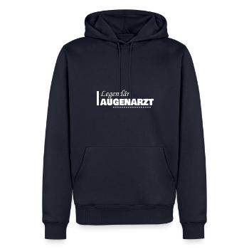 Beruf Augenarzt - Männer Premium Bio Hoodie - Navy - Vorne - Nico (187cm)
