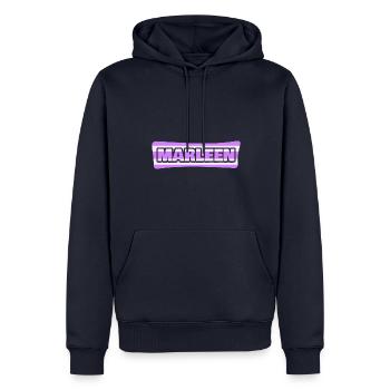 Copie de mariage - Sweat à capuche Premium bio Homme - bleu marine - Devant - Nico (187cm)