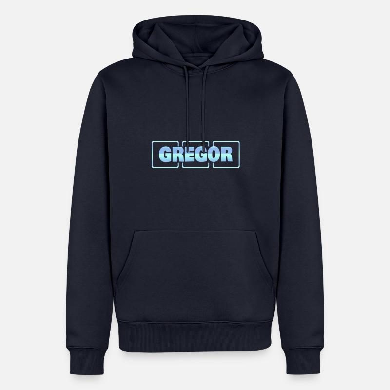 Cadeau pour Gregor - Sweat à capuche Premium bio Homme - bleu marine