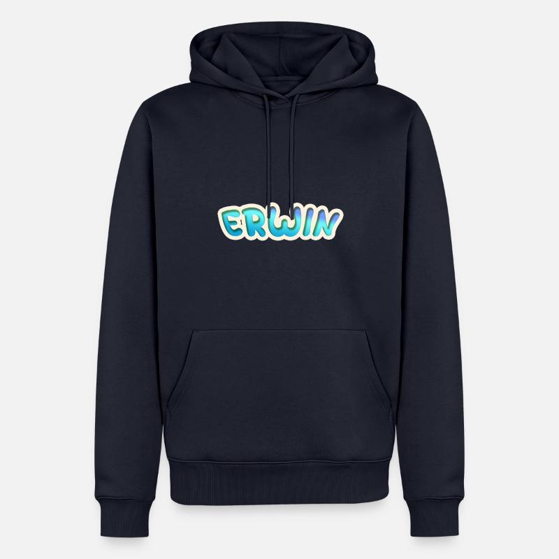 Cadeau pour Erwin - Sweat à capuche Premium bio Homme - bleu marine