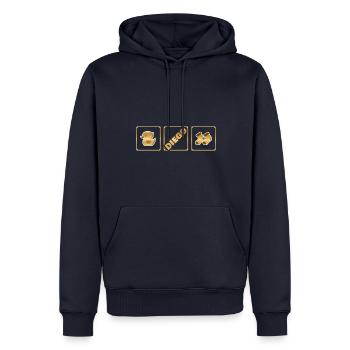 Geschenk für Diego - Männer Premium Bio Hoodie - Navy - Vorne - Nico (187cm)