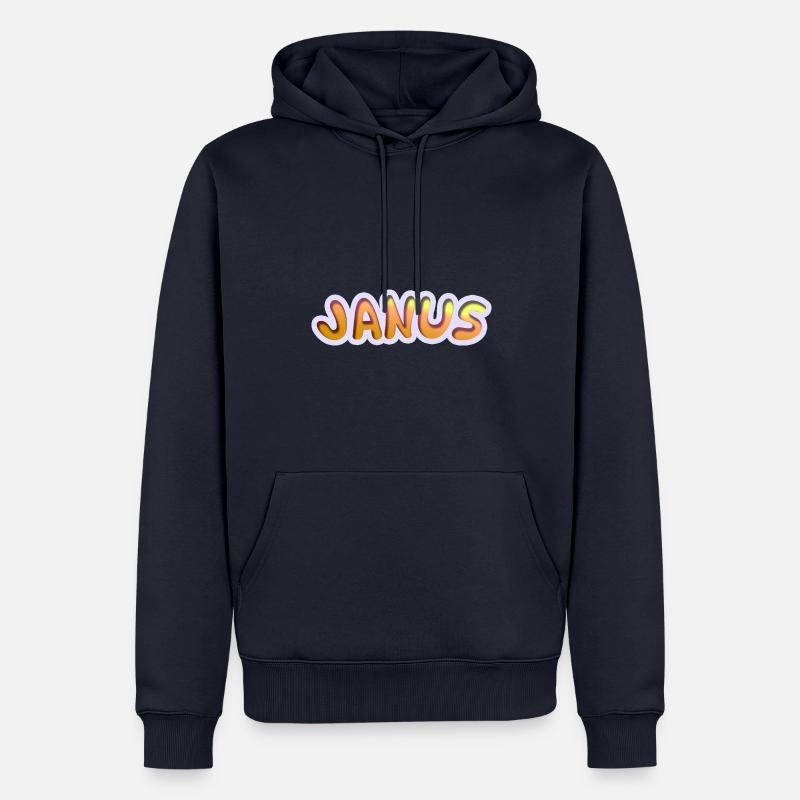 Janus - Sweat à capuche Premium bio Homme - bleu marine
