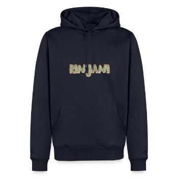 Mount Rinjani - Men’s Premium Organic Hoodie - navy - Front - Nico (187cm)