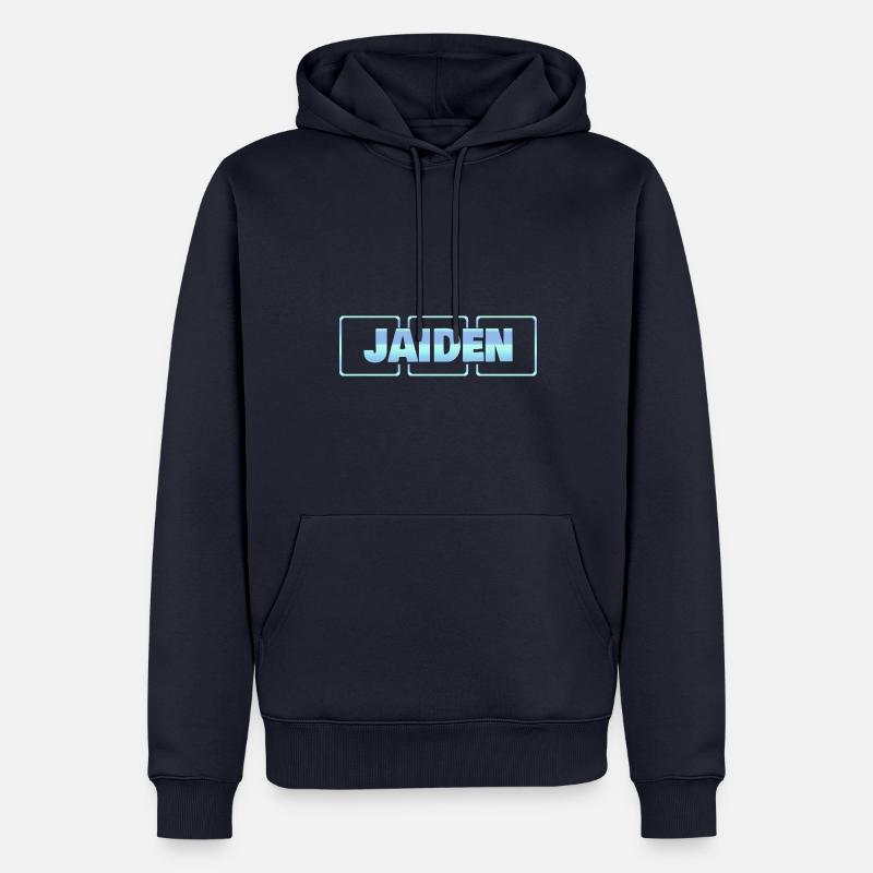 Bébé Jaiden - Sweat à capuche Premium bio Homme - bleu marine
