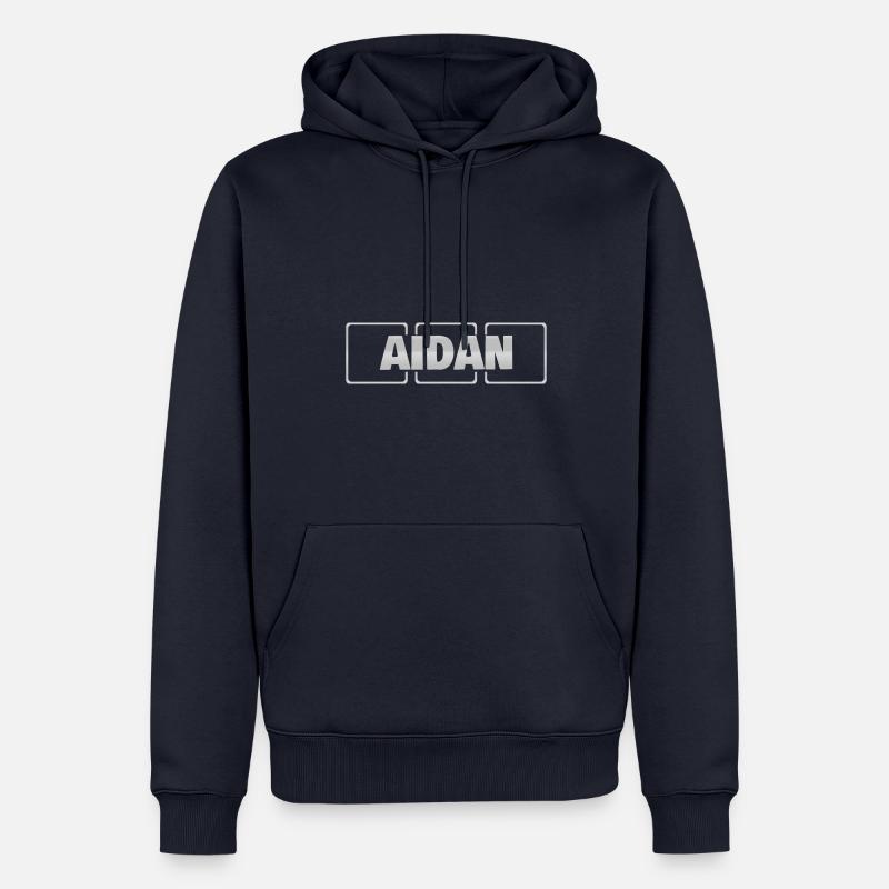 Geschenkidee Aidan - Männer Premium Bio Hoodie - Navy