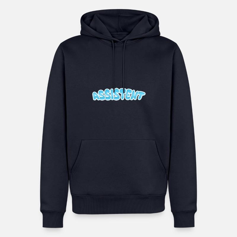Cadeau pour Assistant - Sweat à capuche Premium bio Homme - bleu marine