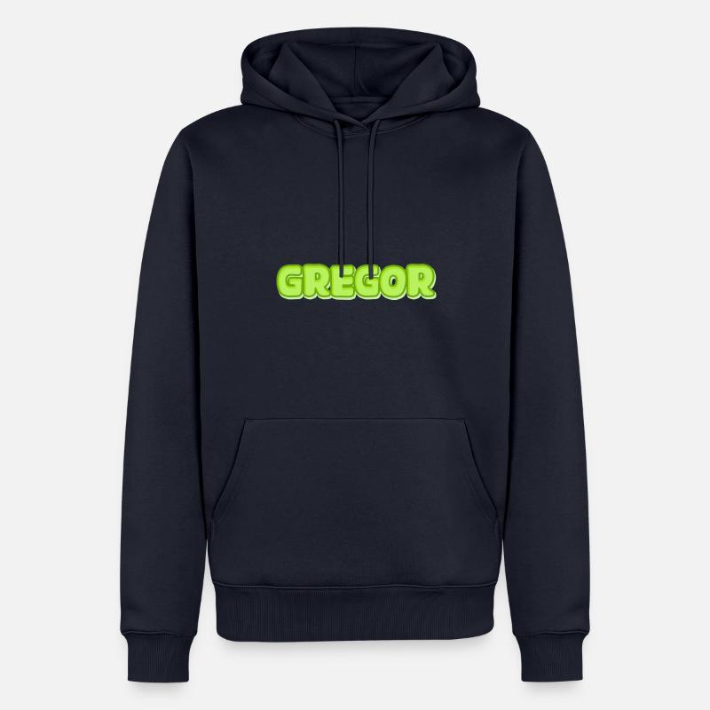 Gregor Gregor - Sweat à capuche Premium bio Homme - bleu marine