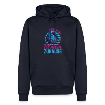 Pferdemädchen Pferd Der Stall ist mein Zuhause - Männer Premium Bio Hoodie - Navy - Vorne - Nico (187cm)