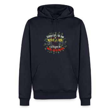 Silvester 2023 Neujahr - Männer Premium Bio Hoodie - Navy - Vorne - Nico (187cm)