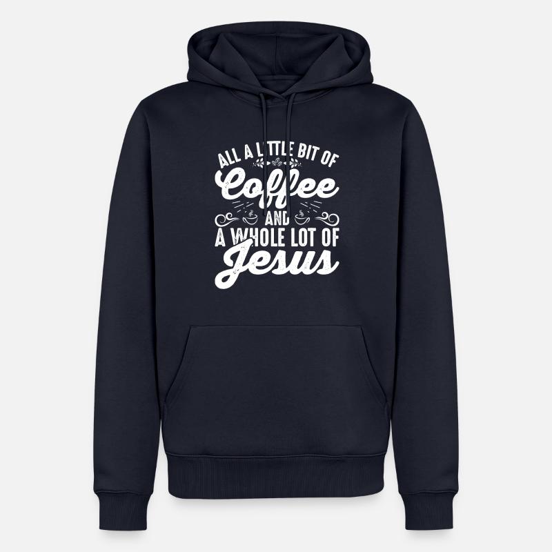 Alles Ein Bisschen Kaffee - Männer Premium Bio Hoodie - Navy