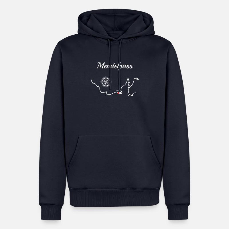 Mendelpass Serpentiner - Männer Premium Bio Hoodie - Navy