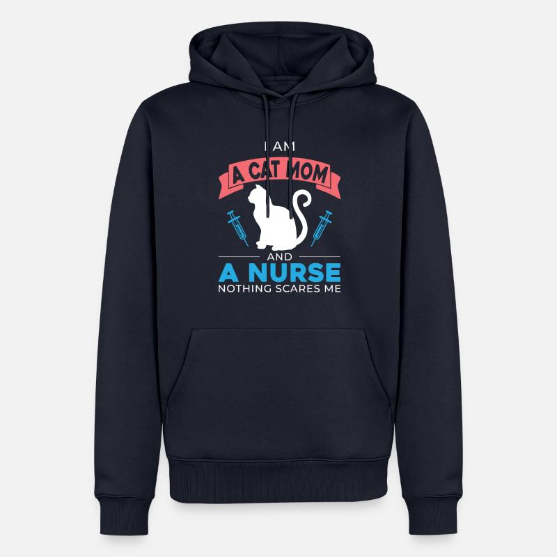 Ich Bin Eine Katzenmutter - Männer Premium Bio Hoodie - Navy