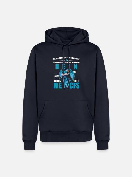 Ich bin belastbar, aber an manchen Tagen sagt - Männer Premium Bio Hoodie - Navy