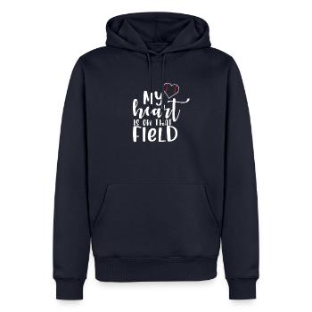 My Heart Is On That Field Baseball Mom Mama - Men’s Premium Organic Hoodie - navy - Front - Nico (187cm)
