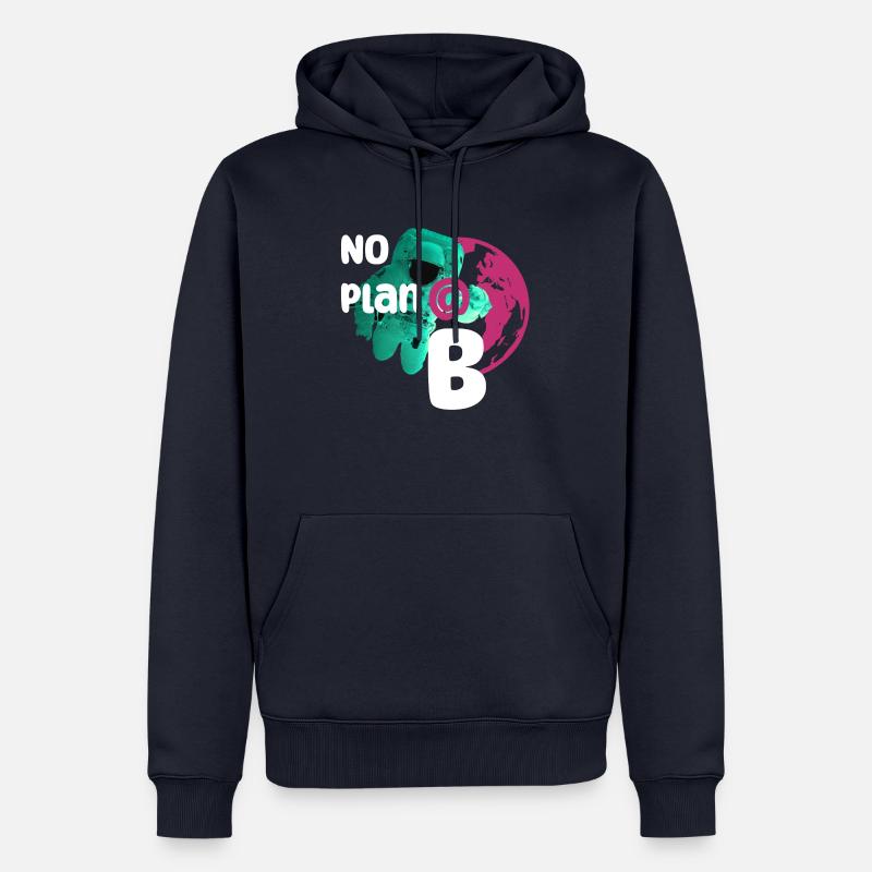 No plan B - Männer Premium Bio Hoodie - Navy