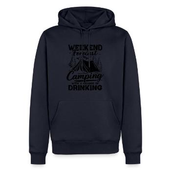 Prévisions de camping Beer Tent Montagnes Randonnée Camper - Sweat à capuche Premium bio Homme - bleu marine - Devant - Nico (187cm)