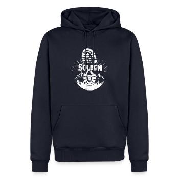 Sölden Ski Tyrol Snowboard Autriche - Sweat à capuche Premium bio Homme - bleu marine - Devant - Nico (187cm)
