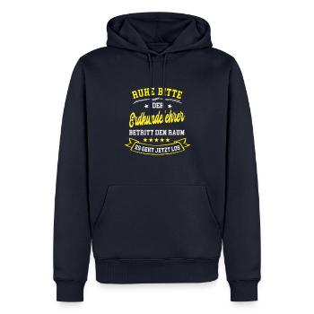 Geographie Lehrer Erdkunde Erdkundelehrer Geologe - Männer Premium Bio Hoodie - Navy - Vorne - Nico (187cm)