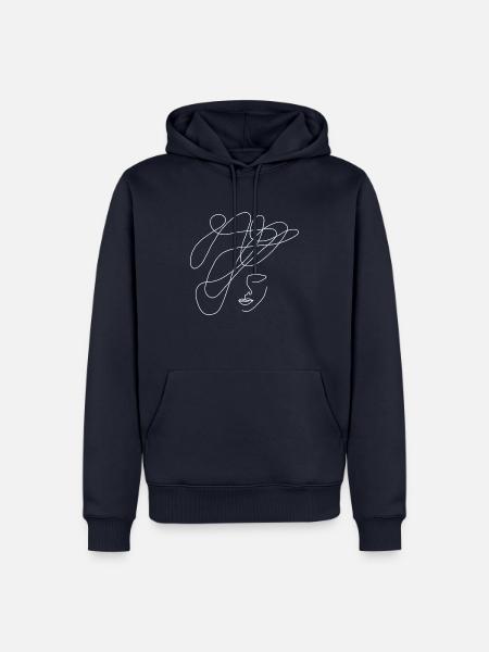 Abstrakte Kunst - Männer Premium Bio Hoodie - Navy