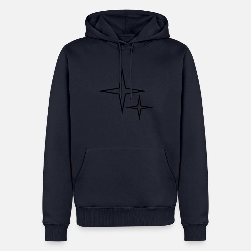 Logo de l’an 2000 - Sweat à capuche Premium bio Homme - bleu marine