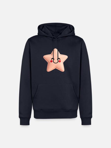 Sweet Star - Pink - Men’s Premium Organic Hoodie - navy