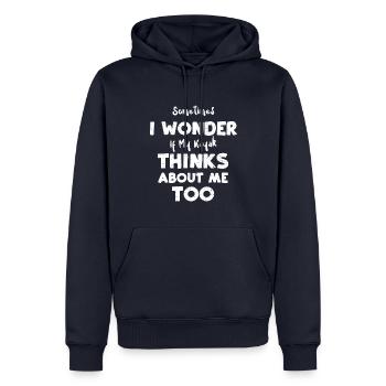 Sometimes I Wonder If My Kayak T... - Men’s Premium Organic Hoodie - navy - Front - Nico (187cm)