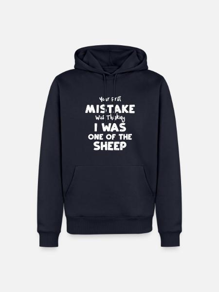 Your First Mistake Was Thinking... - Männer Premium Bio Hoodie - Navy