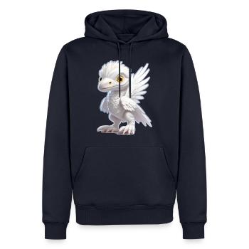 Little Dragon - Men’s Premium Organic Hoodie - navy - Front - Nico (187cm)