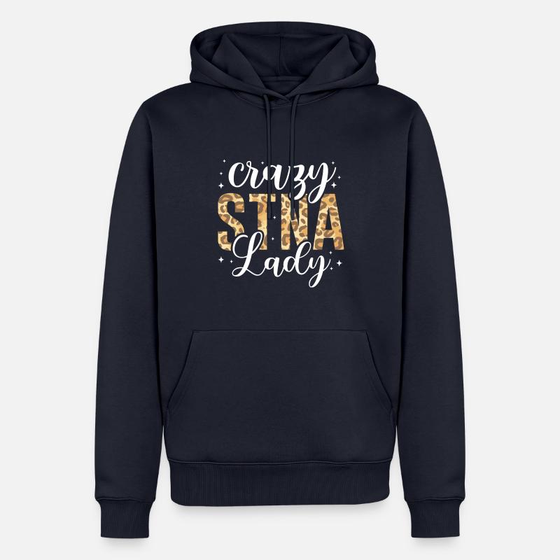 Dame folle de STNA - Sweat à capuche Premium bio Homme - bleu marine