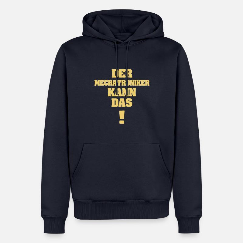 Cadeau pour technicien en mécatronique - Sweat à capuche Premium bio Homme - bleu marine