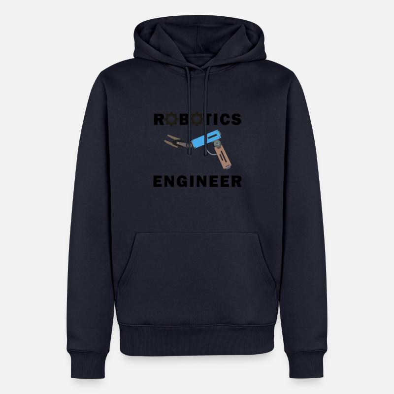 Robotik Ironic Quote Electronic Engineering - Männer Premium Bio Hoodie - Navy
