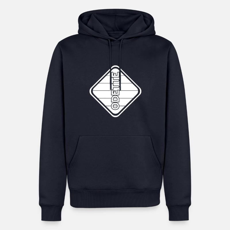 Cadeau pour Odette - Sweat à capuche Premium bio Homme - bleu marine