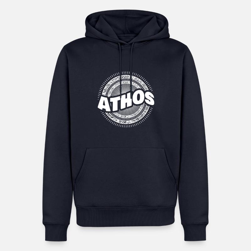 Geschenkidee Athos - Männer Premium Bio Hoodie - Navy