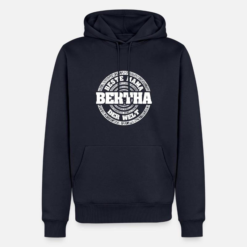 Mutter Bertha - Männer Premium Bio Hoodie - Navy