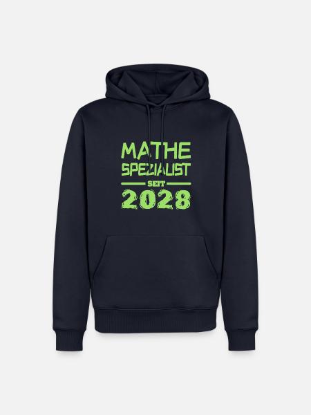 Mathespezialist 2028 - Männer Premium Bio Hoodie - Navy