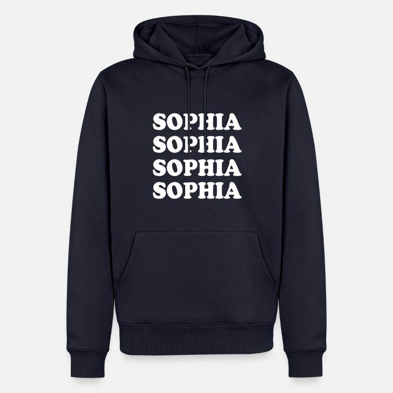 Sophia - Sweat à capuche Premium bio Homme - bleu marine