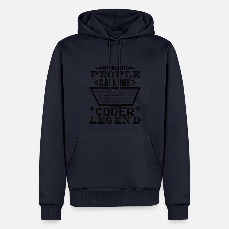 Coder Legend - Men’s Premium Organic Hoodie - navy