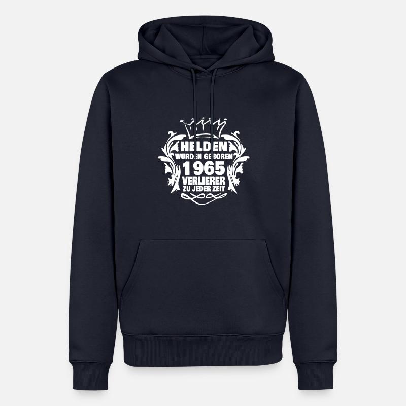 Helden 1965 - Männer Premium Bio Hoodie - Navy