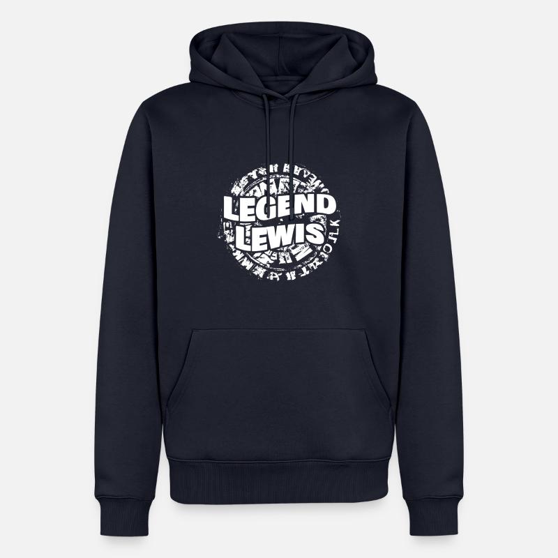 Lewis - Männer Premium Bio Hoodie - Navy