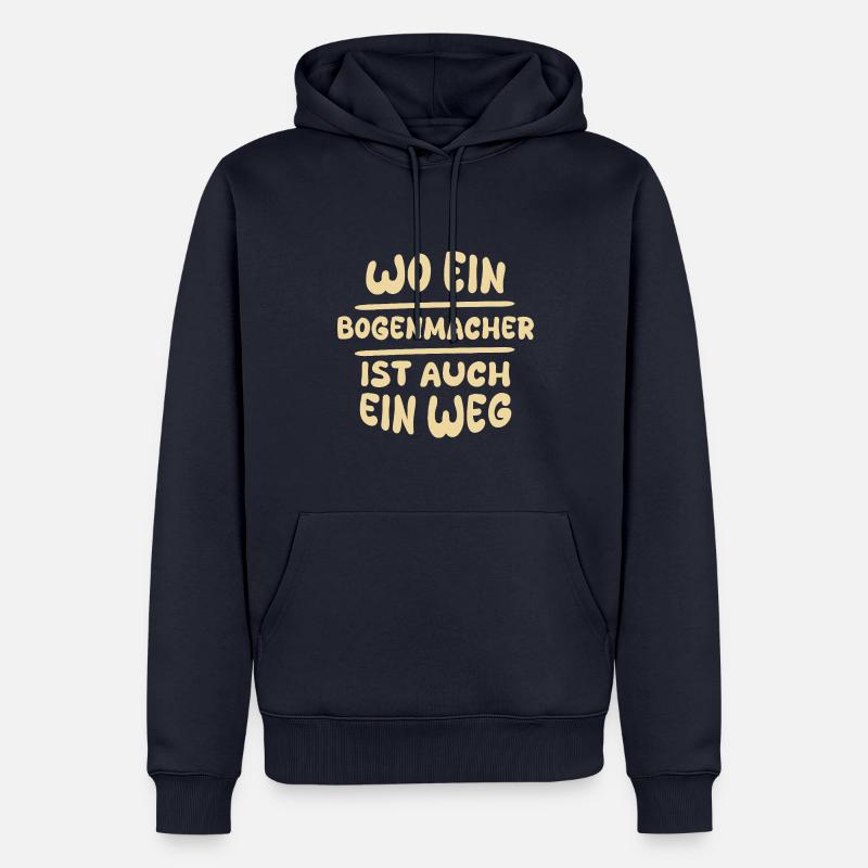 Bogenmacher Bogenmacher - Männer Premium Bio Hoodie - Navy
